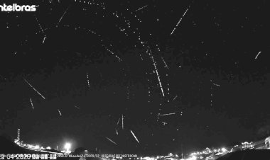 Chuva de meteoros Líridas dá espetáculo e é registrada em Nhandeara/SP pelo Observatório AstroCan