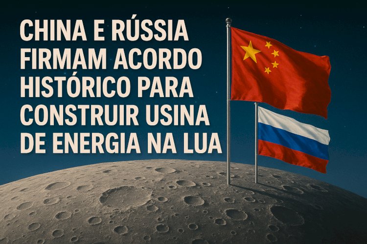 China e Rússia firmam acordo histórico para construir usina de energia na Lua