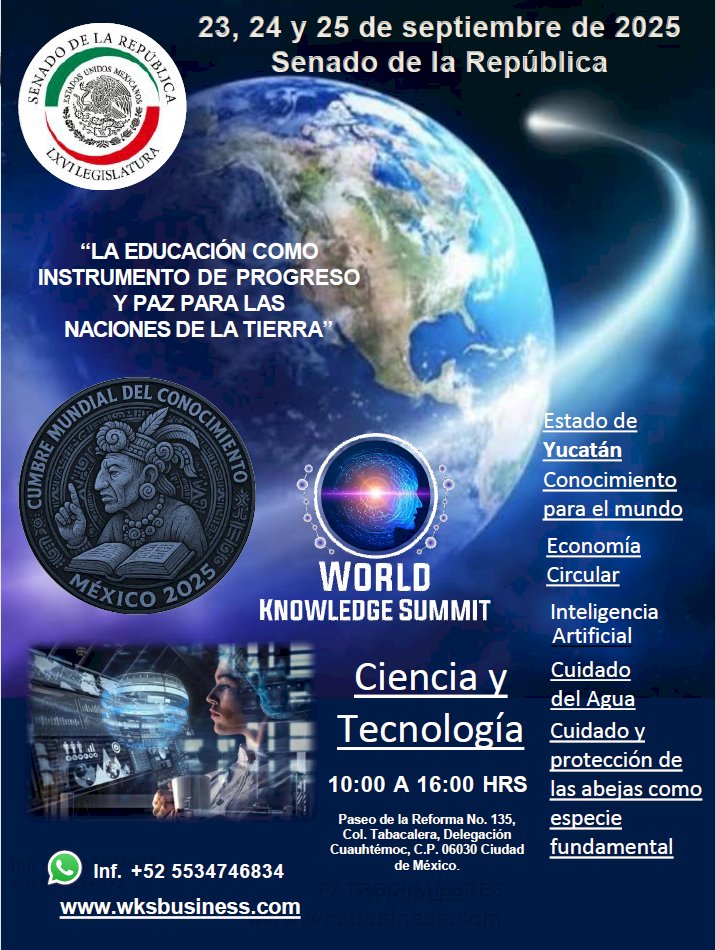 Brasil marca presença na Cumbre Mundial do Conhecimento 2025 no México