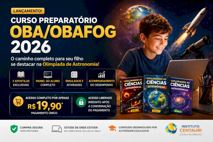 Curso preparatório para OBA/OBAFOG 2026 é lançado com acesso completo e material exclusivo